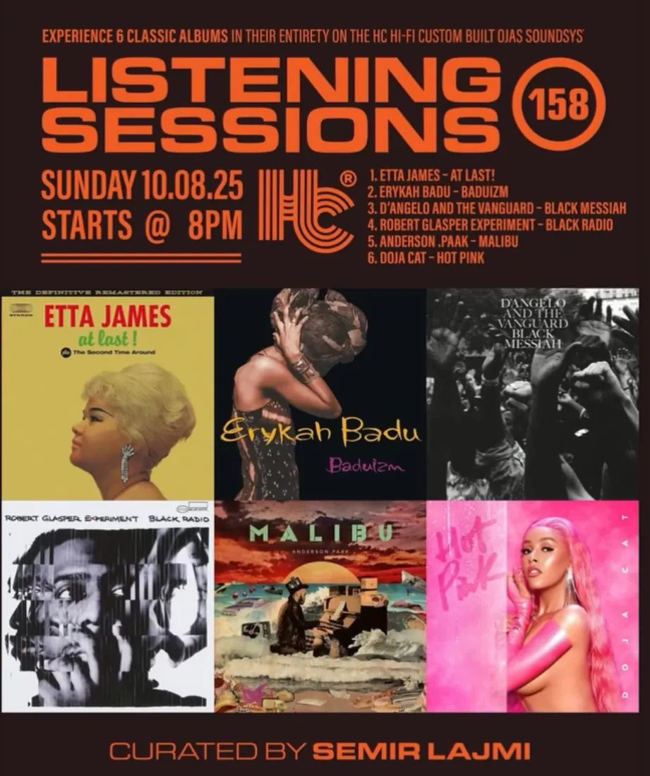 Listening Sessions 158 poster curated by Semir Lajmi