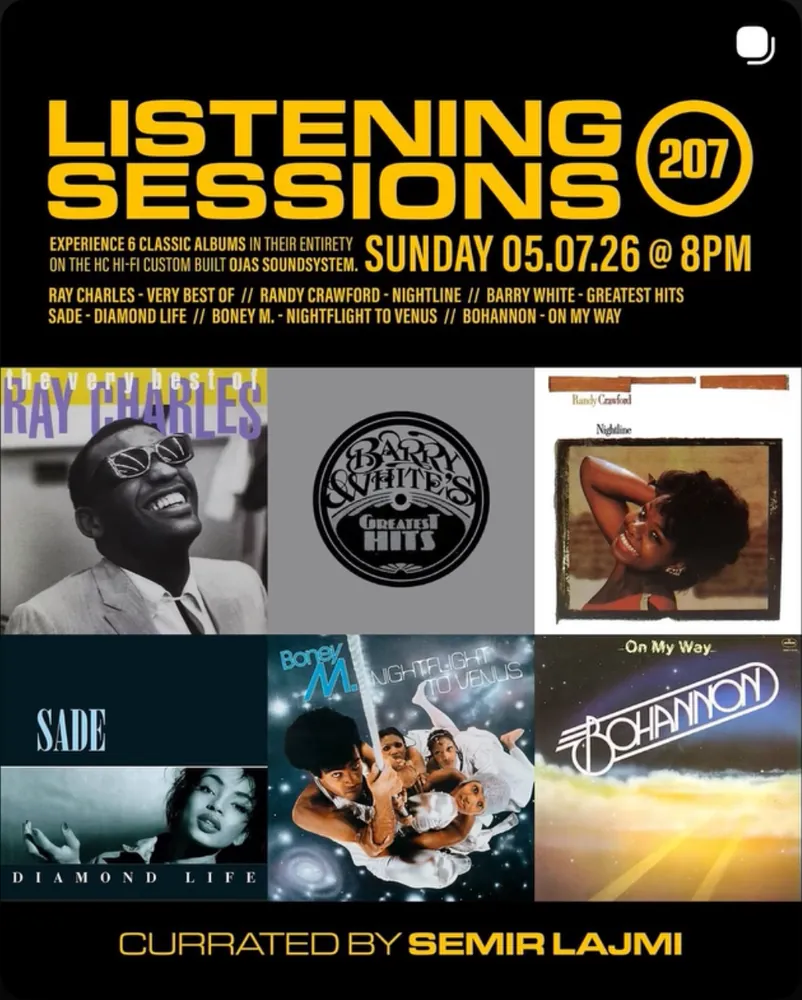 Listening Sessions 207 poster curated by Semir Lajmi