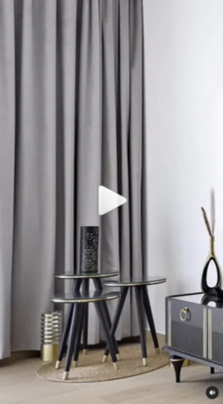 Vertical reel still of a styled living room